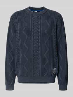 Pepe Jeans Regular fit gebreide pullover van puur katoen model 'PERRY'