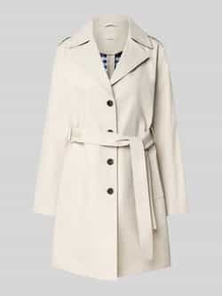 Liu Jo White Trenchcoat met reverskraag en strikceintuur