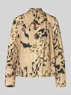 Jake*s Collection Blouse van viscose met opstaande kraag