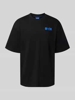 Hugo Blue Regular fit T-shirt van puur katoen model 'NILTE'