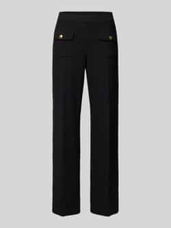 CAMBIO Flared stoffen broek in verkorte pasvorm