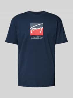 Tommy Jeans Regular fit T-shirt met labelprint