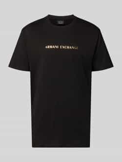 Armani Exchange T-shirt met labelprint