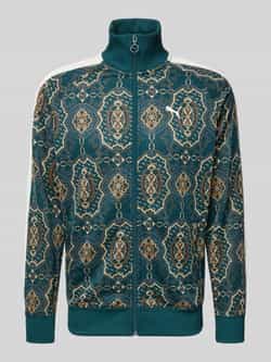 PUMA PERFORMANCE Sweatjack in all-over look met opstaande kraag