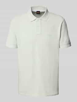 Boss Orange Slim fit poloshirt met labelprint model 'Prime'