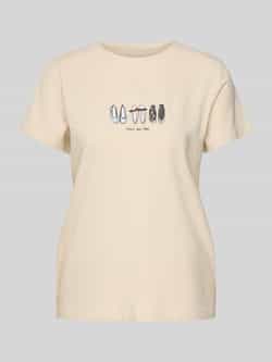 Comma T-shirt met motiefprint