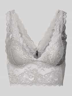 ONLY voorgevormde bralette ONLCHLOE grijs