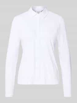 Comma Slim fit poloshirt met doorknoopsluiting