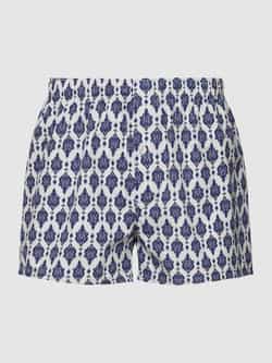 Hanro Boxershort met ruitmotief model 'Fancy Woven Boxer'