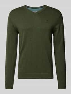 Tom Tailor Regular fit gebreide pullover met V-hals