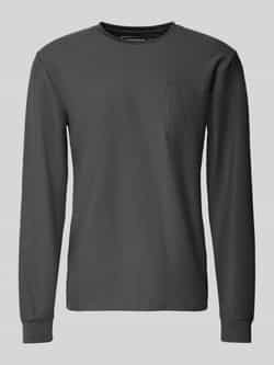 Tom Tailor Denim Regular fit shirt met lange mouwen van katoenmix
