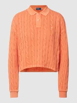 Polo Ralph Lauren Gebreide pullover met kabelpatroon model 'POLO'