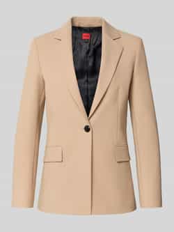 HUGO Shaped fit lange blazer met viscose model 'ATANA-2'