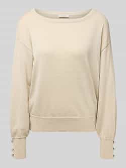 B.Young Gebreide pullover met sierknopen model 'MOBBE'