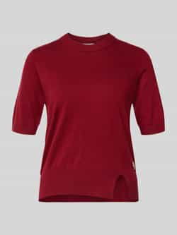 Liu Jo White Gebreid shirt met ronde hals