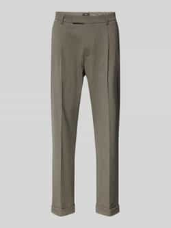 CINQUE Regular fit bandplooibroek met labeldetail model 'GIANNI'