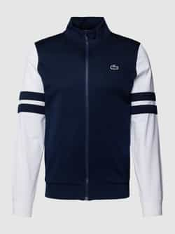 Lacoste Sweatjack met logopatch