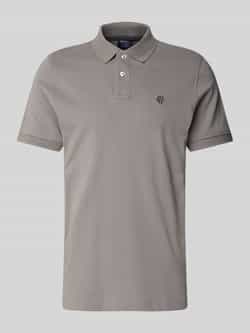 MCNEAL Regular fit poloshirt met knoopsluiting en labelstitching