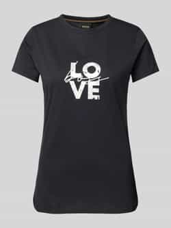 Boss Orange T-shirt met labelstitching model 'ELOGO'