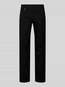 Christian Berg Men Straight fit jeans met contrastnaden van biologische katoenmix