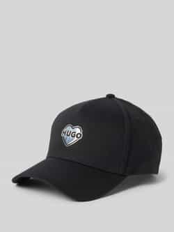 HUGO Aansluitende pet Cara_VALENTINE met metalen logo in hartvorm verstelbare sluiting unisex