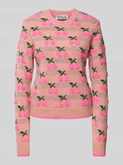 Essentiel Antwerp Gebreide pullover met motiefstitching model 'Hiroyal'