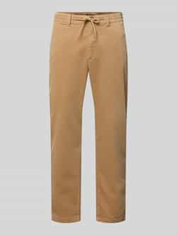 MCNEAL Tapered fit corduroy broek met structuurmotief