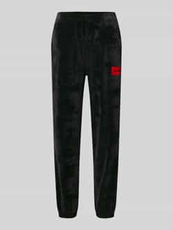 HUGO Relaxed fit pyjamabroek van katoenmix model 'VELVET'