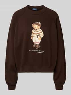 Polo Ralph Lauren Sweatshirt met motiefprint en ronde hals