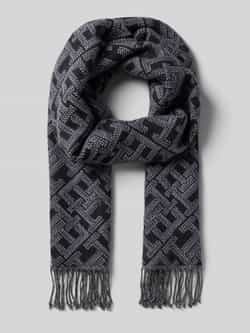 Tommy Hilfiger Sjaal met labelapplicatie model 'MONOGRAM'