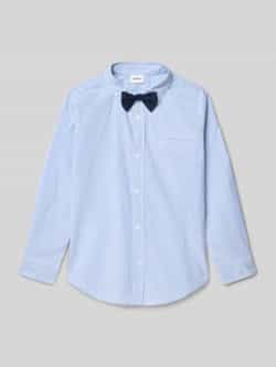 s.Oliver RED LABEL Slim fit overhemd van katoenmix