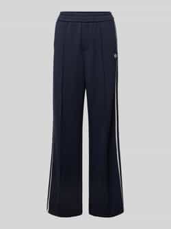 Oui Straight leg stoffen broek met vaste persplooien