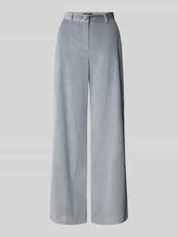 Weekend Max Mara Straight fit corduroy broek van zuiver katoen met steekzakken opzij model 'TANIA'