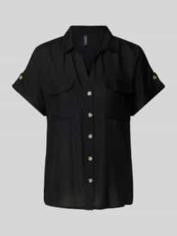 Vero Moda Regular fit overhemdblouse met borstzakken model 'BUMPY'
