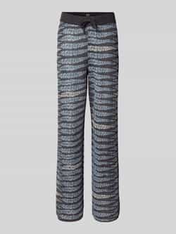 Scotch & Soda Relaxed fit stoffen broek van viscosemix met tunnelkoord