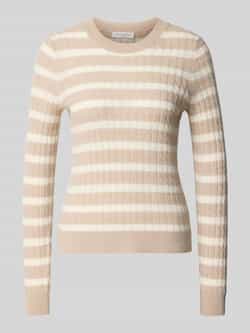 Christian Berg Woman Gebreide pullover van kasjmier met ronde hals