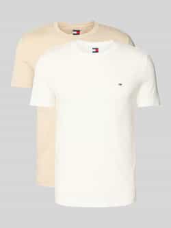 Tommy Jeans Slim fit T-shirt van puur katoen in een set van 2 stuks