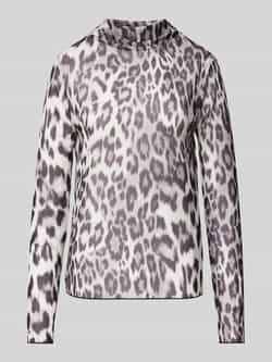 Monari Regular fit blouse met opstaande kraag