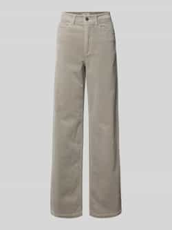 Marc O'Polo DENIM Wide leg corduroy broek van katoenmix