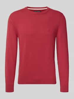 Marc O'Polo Regular fit gebreide pullover van een mix van katoen en scheerwol