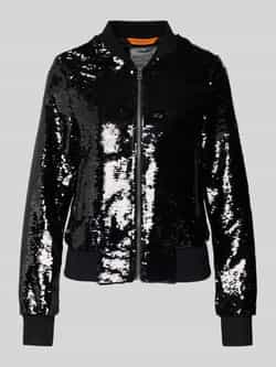 Original Bombers Bomberjack met pailletten en ritssluiting