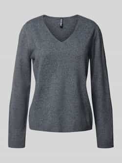 Pieces Regular fit pullover met V-hals model 'BREE'