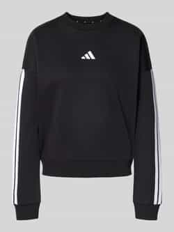 ADIDAS SPORTSWEAR Sweatshirt met labelstitching en ronde hals