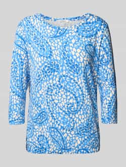 S.Oliver RED LABEL Relaxed fit shirt met 3 4-mouwen van viscose met stretch