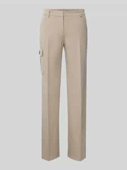 Christian Berg Woman Selection Straight leg stoffen broek met cargozak