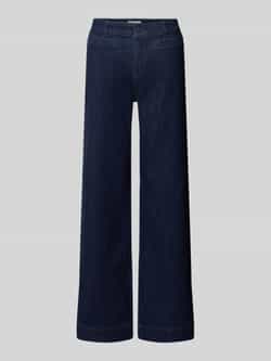 Christian Berg Woman Flared fit jeans van katoenmix met paspelzakken