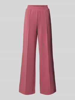 Christian Berg Woman Wide leg sweatpants met vaste persplooien