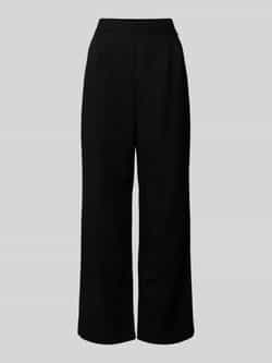 STEHMANN Wide leg stoffen broek met bandplooien model 'Alexandria'