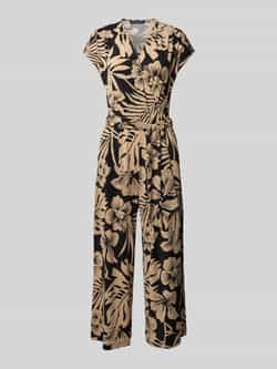 Betty Barclay Jumpsuit met V-hals en strikceintuur