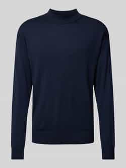 SCOTCH & SODA Heren Truien & Vesten Dropped Shoulder Mock Neck Pullover Donkerblauw